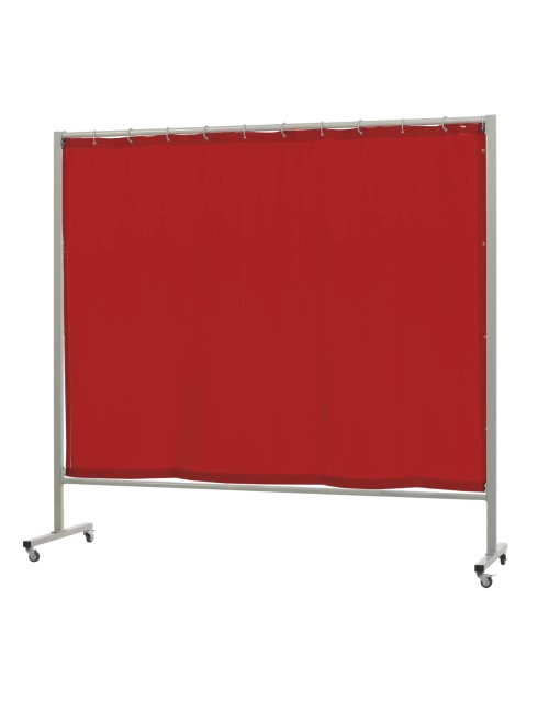 Orange Welding Curtain Opti 215.O On Wheels 2X2.15M